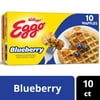 Eggo Blueberry Waffles, Frozen Breakfast, 10 Count
