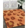 thumbnail image 3 of Ahgly Company Machine Washable Indoor Round Transitional Scarlet Red Area Rugs, 6' Round, 3 of 7