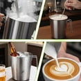 thumbnail image 6 of 2L 18/8 Stainless Steel Measuring Cup with Handle and Pour Lip, 304 stainless pitcher with marking with handle, 68OZ/2 Liter- 8 Cup, Heavy-Duty Pitcher, 6 of 7