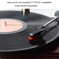 thumbnail image 6 of Wooden Vintage Gramophone Record Player, Retro Phonograph Record Player, Horn Vinyl Audio Turntables with FM/USB Audio in/Bluetooth Audio in for Home/Office/Hotel/Restaurant/Party/Birthday/Christams, 6 of 7