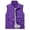 Purple, variant on Men's Full-Zip Outdoor Utility Vest Multi Pocket Stand Collar Photography & Work Clothes Sleeveless Jacket Light Blue