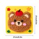 thumbnail image 3 of Kit de bordado con hilo para coser hecho a mano | Materiales para pintar en tela no tejida de 21 x 21 cm con parche de hilo | Kit de manualidades DIY para principiantes y niños | Idea de regalo, 3 of 7