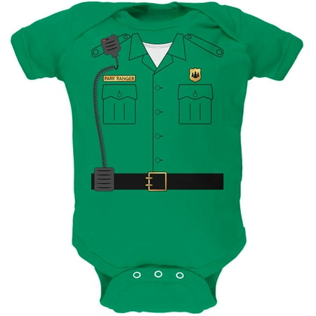 

Halloween Forest Park Ranger Costume Soft Baby One Piece Kelly Green 12 Month