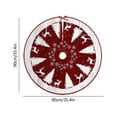 thumbnail image 3 of Hometravel Christmas Tree Skirt Decor, Snowflake Dwarf Plush Tree Bottom Cover, Holiday Tree Base Decoration for Display, Festive Tree Skirt for Home and Hotel, 3 of 6