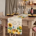 thumbnail image 2 of Table Runners 72 Inches Long Dress Scarves, Yellow Sunflowers Farmhouse Kitchen/Dining Table Runner, Coffee Tablerunners, Daisy Bees Elegant Farmhouse Floral 14x72 Inch, 2 of 9