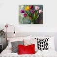 thumbnail image 5 of ONETECH Canvas Wall Art Beautiful Tulip Flowers Painting Artwork for Home Prints Framed, 5 of 6