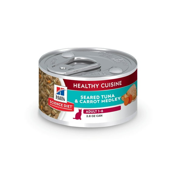 Hill's Science Diet Healthy Cuisine Seared Tuna & Carrot Medley Wet Cat Food, 2.8oz Can 24pk