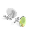 thumbnail image 3 of Mother's Day Elegant Silver Men's Cufflinks for Formal Attire, Made of Stainless Steel, for Business Meetings, 3 of 6