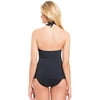 Profile by Gottex Monte Carlo Zip Up Tankini Top E765-1B30-001 Black / 6