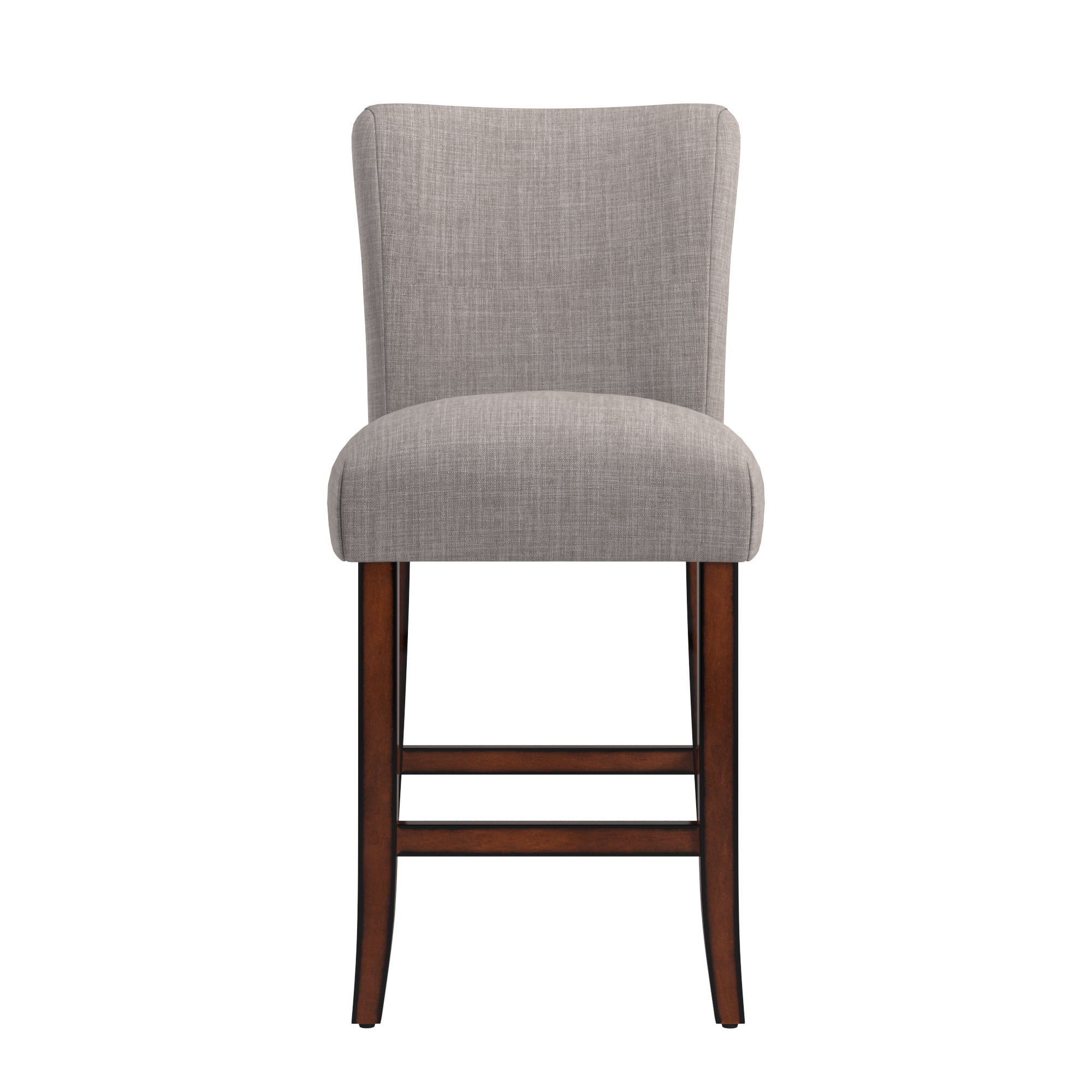 Chelsea Lane Counter Height Linen Dining Chairs, Set of 2, Gray