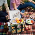 thumbnail image 5 of FORMRS Insulated Cooler Bag 24 Cans Capacity Soft Leakproof Lunch Box with Side Pockets, Pink Oranges, 5 of 7