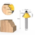 thumbnail image 3 of Router Bit, 8mm Woodworking Milling Cutter, For Wood Line Cabinet Line Handrail Line, 3 of 8