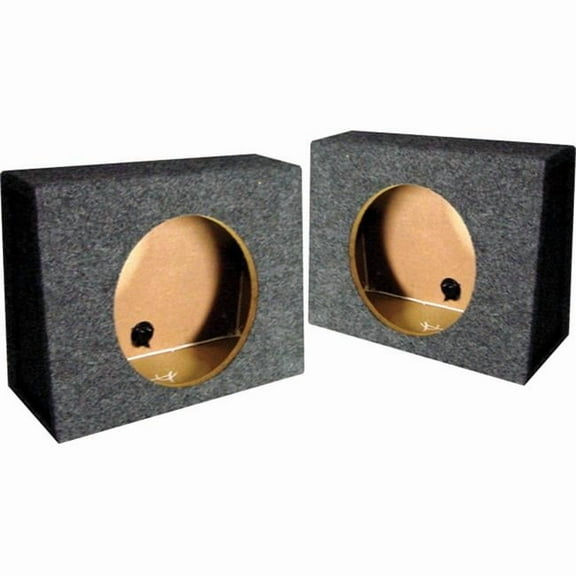 10 in. Angle Mounts Behind Seat Empty Split Woofer Box