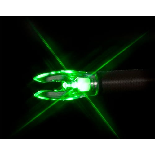 NOCKTURNAL NT735 NOCKTURNAL LIGHTED CROSSBOW NOCK SIZE 2 GREEN 3/PACK