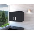 thumbnail image 2 of TUHOME Storage Cabinet - Wall Cabinet  Engineered Wood  in  Black, 2 of 7