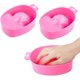 thumbnail image 3 of 2 cuencos azules para manicura, cuenco para remojo de manicura, para quitar esmalte de uñas, herramientas de salón, cuidado del baño, spa, uñas con purpurina, cuidado de manos, 3 of 5