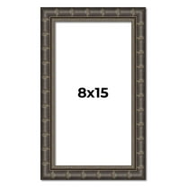 8x15 Frame Black Bamboo Solid Wood Picture Frame Width 1.5 Inches | Interior Frame Depth 0.5 Inches