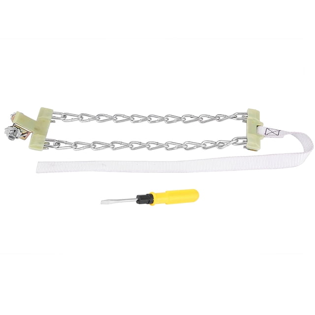 Riousery Cadena de Acero Antideslizante para Llantas 235 - 265mm Cinturón de Seguridad para Coche SUV Camión (Grande)