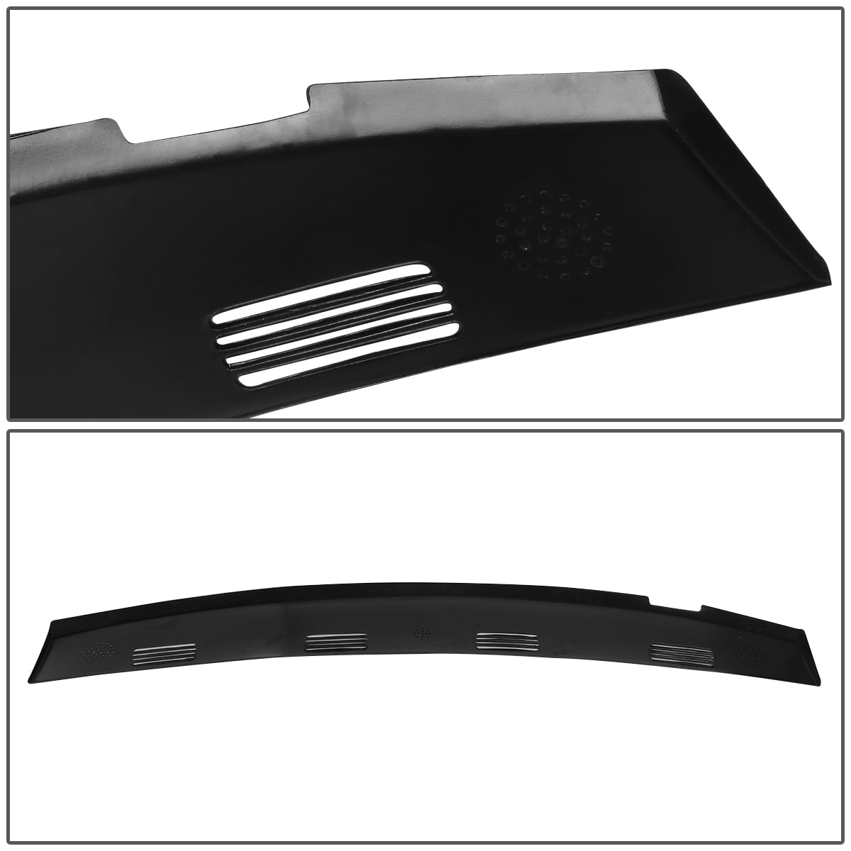 DNA Motoring For 02-05 Dodge Ram 1500 2500 3500 Defrost Dash Vent Grille Cover Overlay Black