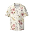 thumbnail image 3 of Goofa Floral Printed Men's Casual Short-sleeved Shirt,Lightweight Breathable Button-down,Summer Casual men's top,Versatile Fashion shirt-, 3 of 7