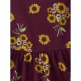 thumbnail image 2 of The Children's Place Baby And Toddler Girls Short Sleeve Sunflower Ruffle Dress, Sizes 6M-5T, 2 of 3