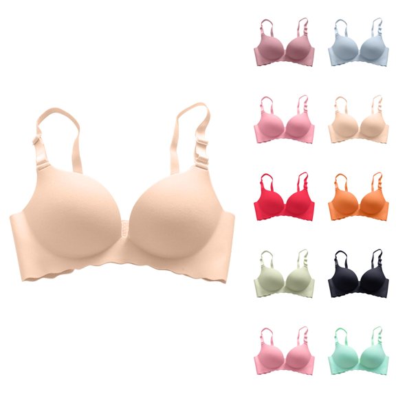 Seamless Bras for Women Adjustable Strap Wireless Push Up Lifting Bra Bralettes Everyday Bra