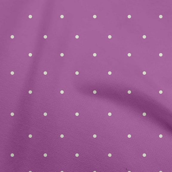 oneOone Georgette Viscose Purple Fabric Polka Dot Sewing Craft Projects Fabric Prints By Yard 42 Inch Wide