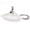 White A, variant on ToppiJoy Acrylic Wall Mounting Single Bowl Sink, Triangle Wash Basin Thick Small Sink Corner for Kitchen Bathroom Lavatory (White)