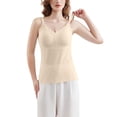 thumbnail image 5 of Maternity Tank Top Women's Sleeveless Nursing T-Shirts with Bra Pad Round Neck Pregnancy Lace Breastfeeding Cami Basic Summer Vests Beige XXL, 5 of 9