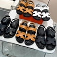 thumbnail image 4 of Summer Sandals Women's Plus Size Word Velcro Buckle Casual Outer Wear Roman Sandals, 4 of 4
