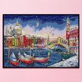 thumbnail image 2 of Cuadros Decorativos Costura de hilo de algodón con estampado de Navidad de Venecia de punto de cruz completo de 14 quilates Ehuebsd Nuevos Originales, 2 of 9