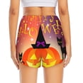 thumbnail image 4 of Fotbe Halloween Womens High Waist Running Shorts Athletic Workout Quick Dry Shorts for Women with Pockets Gym Yoga Summer Shorts-Large, 4 of 9