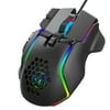 HXSJ S700 10 Keys Wired Gaming Macro Programming Ergonomic Mice with 6 Adjustable DPI RGB Light Effect Wide Compatibility