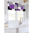 thumbnail image 3 of Valances for Windows Abstract Art Rod Pocket Cafe Window Treatments Valance Curtains for Kitchen Bathroom Laundry Basement Windows 42"x18", 3 of 9