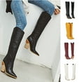 thumbnail image 2 of Qertyioot Wedges Women's Pointed Toe Comfortable Embroidered Cowboy Boots, 2 of 9