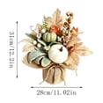 thumbnail image 3 of PSVFUJZ 12x11 Inch Fall Artificial Potted, Flowers Table Centerpieces, Rustic Burlap Decor for Table Autumn Thanksgiving Harvest Wedding Holiday Party Home Fireplace Mantle Decor Orange Maple leave, 3 of 6
