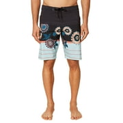 O'Neill Mens Hyperfreak Heist Print boardshorts Black 29