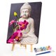 thumbnail image 2 of Cuadros Decorativos Pintura al óleo acrílica por números flores de Buda imagen Digital decoración de la pared del hogar Likrtyny embutido en tela, 2 of 9