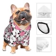 thumbnail image 3 of Balery Rose Flowers Sudadera con Capucha para Perros Pequeños – Ropa para Mascotas, Disfraz para Perros y Gatos, Ideal para Fiestas y Cosplay-X-Small, 3 of 7