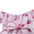 thumbnail image 4 of Combinaison à Épaules Dénudées à Fleurs pour Bébé Fille, Tenue Décontractée d'Été, 4 of 6