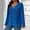 Blue, variant on Women Plus Size V Neck Tops For Women Long Sleeve Lightweight Knitwear Winter Solid Color Loose Casual Sweater Shirt Pullover Women Men's Sweaters with Zipper over Olive Sweaters V Neck Sweater Neck