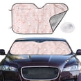 thumbnail image 2 of Haiem Flower Rabbit Car Windshield Sun Shade - Blocks UV Rays Sun Visor Protector, Sunshade to Keep Your Vehicle Cool, Universal Fit SUV Van Sedan-Small, 2 of 7