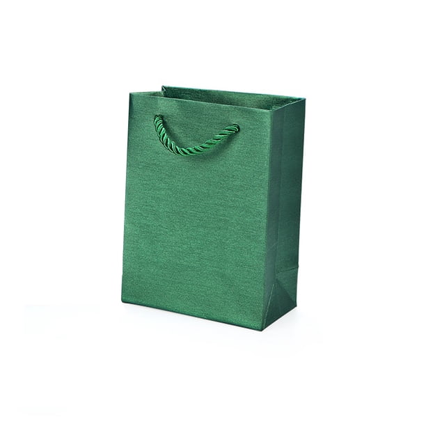 Pendientes de fiesta de boda, collar, brazalete, relojes, pulseras, bolsa de papel, tienda, tienda, diseño Simple, caja de regalo de joyería Ropa, zapatos y accesorios Miscelánea Verde S Guardurnaity AP016195-07B