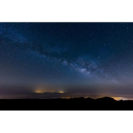 - The Milky Way Arcs Above the City Lights of Las Palmas De Gran Canaria, Canary Islands, Spain Print Wall Art By Garry Ridsdale