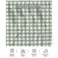 thumbnail image 5 of Sage Green Buffalo Plaid Bed Skirt Cal King Size, Farmhouse Green White Checkered Wrap Around Bed Skirting with Adjustable Elastic Strap, Dust Ruffled Pleated Bedskirts 18 Inch Drop for Bedroom Beds, 5 of 9