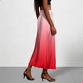 thumbnail image 4 of BSDJILFG Silk Skirts for Women,Juniors Satin Maxi Skirts,High Waisted Gradient Color Ankle-Length Flared Sleepwear Skirts, 4 of 7