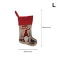 thumbnail image 3 of Cateissary Calcetines de Navidad individuales Decoración de chimenea Árbol de niños personalizado Accesorio para festivales Puntos blancos 46x26cm Kits de decoración para fiestas Cuadro Rojo 26x18cm, 3 of 6
