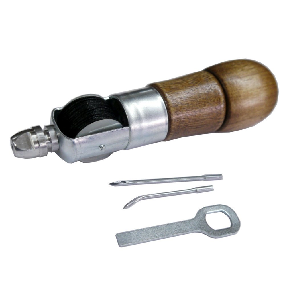 C.S. Osborne Automatic Awl 413 Leather Sewing Tool Made In USA