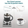 thumbnail image 4 of COSORI Coffee Mug Warmer & Mug Set for Desk, Cup Heater, Office & Christmas Gifts, 1&Acirc;&deg;F Precise Temperature Control, Touch Tech & LCD Digital Display (77-1, 4 of 8