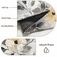 thumbnail image 6 of Round Rugs 3Ft, Yellow Grey Botanical Round Area Rug Washable Indoor Throw Carpet, Spring Floral Birds Watercolor Small Non Slip Circle Rug for Bedroom Living Room Home Decor Aesthetic, 6 of 8